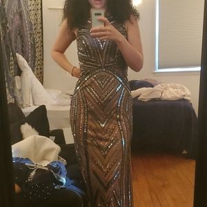 SHERRI HILL PROM DRESS JEWELED